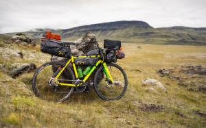 Bicycle packed for a journey